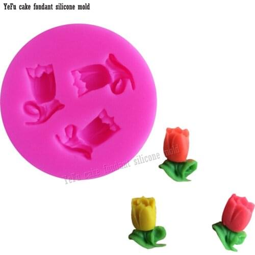 High quality DIY Silicone Molds Flowers Shape Mould For Cake Candy Chocolate Ice Craft kitchen Baking accessories F0820