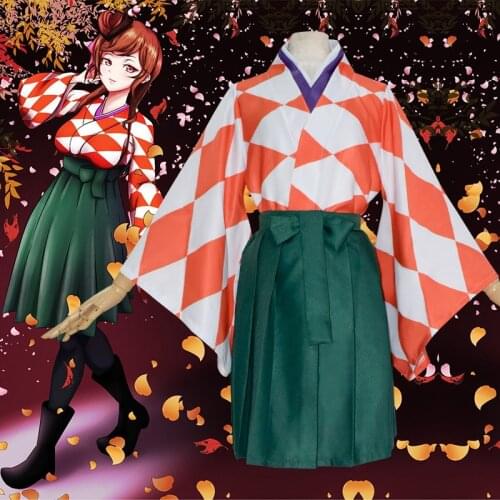 ZOMBIE LAND SAGA Yugiri Cosplay Costume Fancy Cartoon Kimono Haori for Women Carnival Halloween Party Costume for Girl