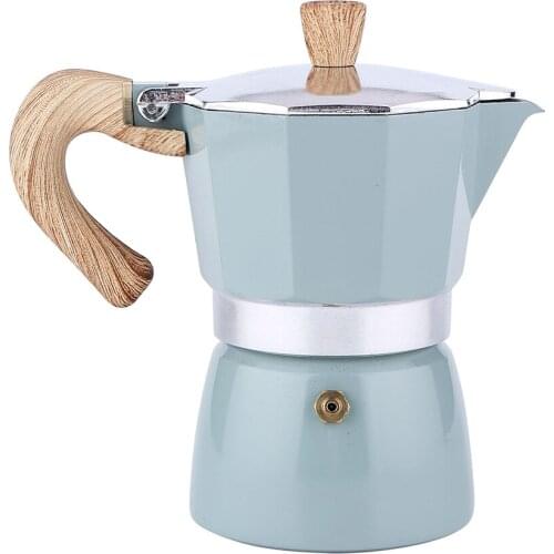 1pc 150ml/300ml Coffee Maker Aluminium Octagonal Moka Coffee Pot Stovetop Applicable Coffee Maker Houshold Kitchen Coffee Pot