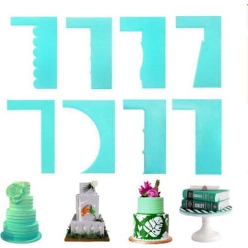 1PC Cake Scraper Fondant Mousse Cream Spatula Edge Smoother Kitchen Cake Pastry Mold Baking Decorating Tools