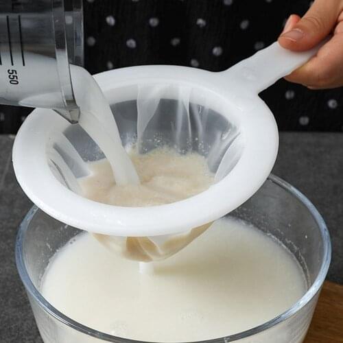 1 Pcs Different Mesh Kitchen Ultra-fine Strainer Nylon Mesh Filter Spoon Suitable For Soy Milk Coffee Milk Yogurt