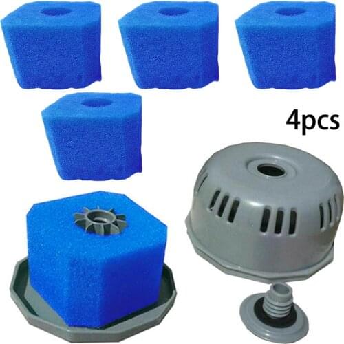 4Pcs/set Pool Filter Sponge Replacements For V1 S Reusable Swimming Pool Filter Foam Sponge Cartridge Pool Cleaning Accessory