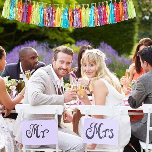 5Pcs/lot DIY Aluminum Foil Tassel for Wedding Kids Birthday Party Hanging Decorations Tassels Baby Shower Theme Party Supplies