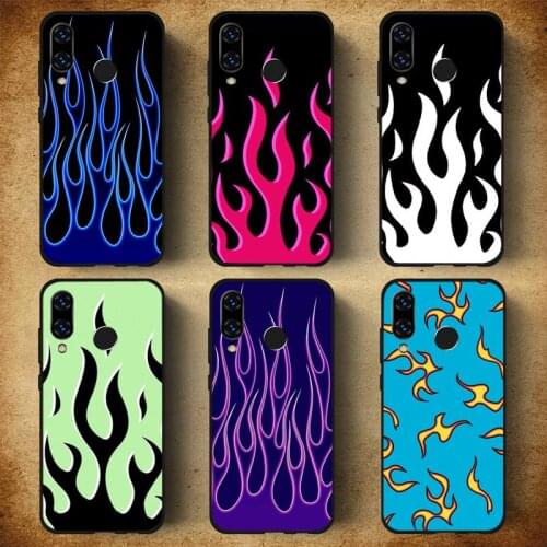 Flame Fire Phone Case For Huawei Honor 7C 7A 8X 8A 9 10 10i Lite 20 NOVA 3i 3e