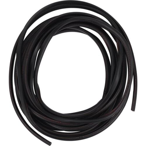 16FT/5M Black Moulding Trim Rubber Strip Car Door Scratch Protector Edge Guard