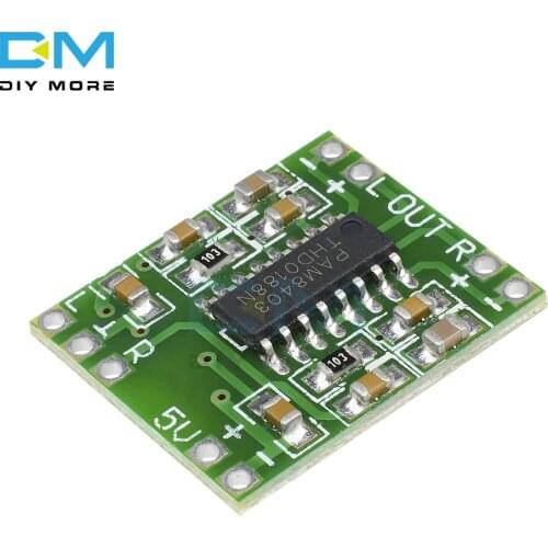 DC 5V 2 Channels Stereo 3W+3W Digital Power PAM8403 Module Class D Audio Amplifier Board USB Power Ultra-miniature Design