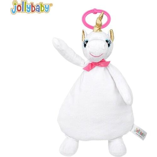 Baby Bibs Cloths Unicorn Stuffed Toys 0 -12 Months Comforter Soothing Towel Soft Comfort Sleeping Plush Teether Jollybaby