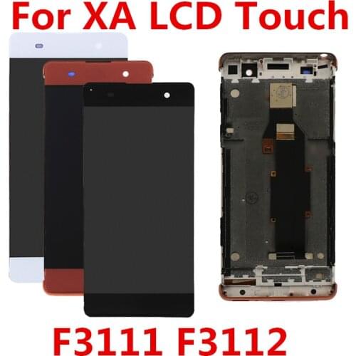 Display For Sony XA Display Touch Screen Replacement with Frame For Sony Xperia XA LCD Display Digitizer F3111 F3112