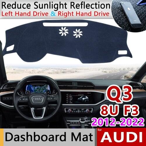 For Audi Q3 8U F3 2012~2022 Dashboard Cover Mats Avoid Light Pads Anti-UV Case Carpet Protect Rug Cape Car Accessories 2015 2016