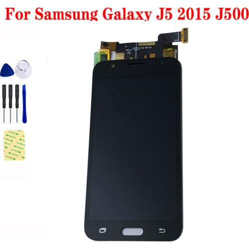 For Samsung Galaxy J5 2015 J500 SM- J500F J500FN J500M J500H Digitizer Touch Screen Glass Sensor + LCD Display Panel Assembly