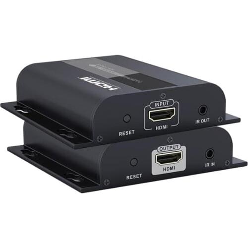 HDbitT HDMI Extender LKV383 Up to 120M TCP/IP HDMI extender IR amplifier over cat5e/6 ethernet cable(work as UTP splitter)