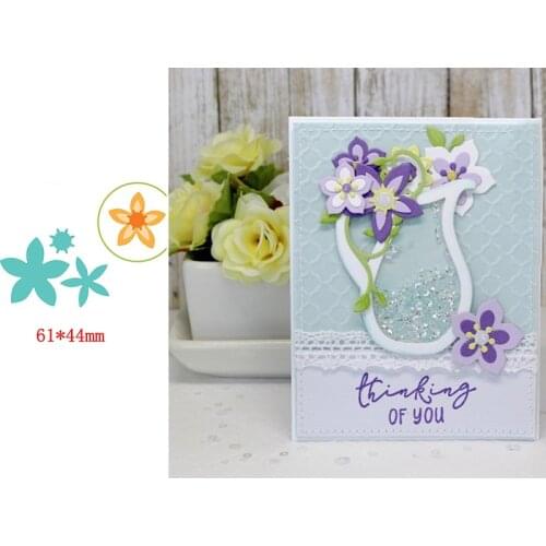 Graceful 3-piece Set Lovely Flower Cheap Plant Decoration Metal Cutting Dies For DIY Scrapbooking Paper Cards New 2019