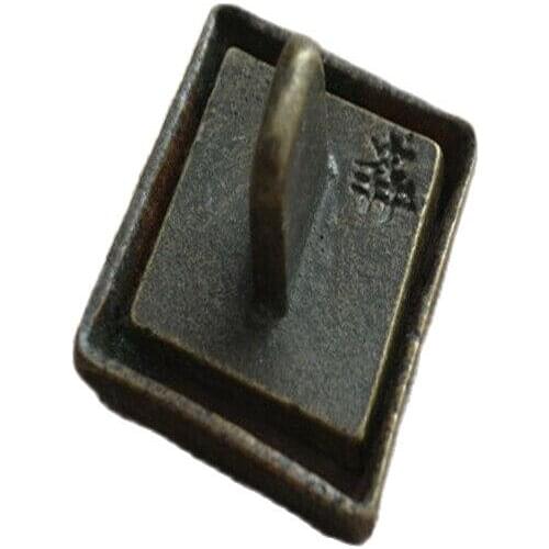 Chinese Old Copper Bronze Copper Seal And Box Stamp