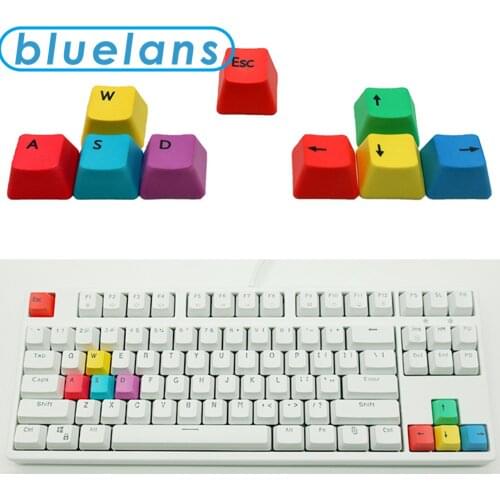For Mechanical Keyboard 9Pcs W/S/A/D/Esc Directional Keys Keycaps Supplement Lightproof Stylish key cap Keyboard Accessory
