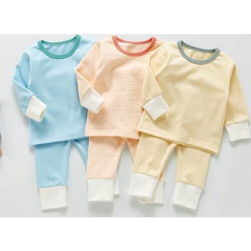 Toddler Baby Girls Clothing Set Autumn Winter Infant Baby Girls Clothes Suit Pajamas Leisure Wear Cotton T-shirt+Pants