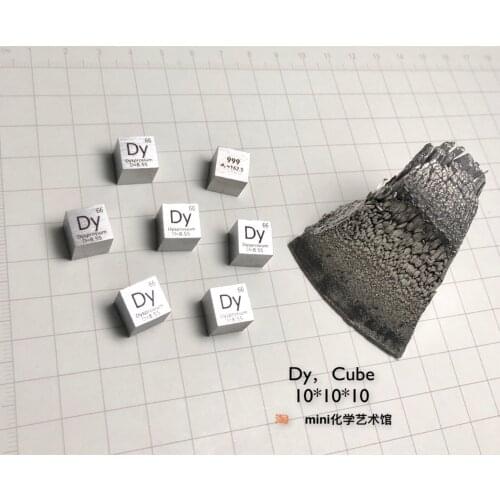 The Periodic Phenotype Cube Dysprosium Cubes of High Purity Dysprosium Dy Rare Earth Metals Without Crystal Are 8.6g in Average