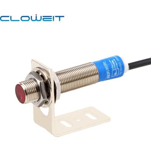 LONGWE M12 15cm Laser Detect Narrow Space Workable Diffuse Photoelectric Sensor Proximity Switch J12-D
