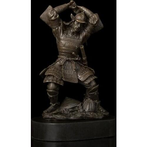 Copper Crafts Samurai Sculpture Home Decoration DS-097
