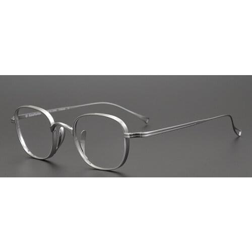 Japan Handmade Retro Eyeglasses Titanium Ultra Light Oval Square Optical Glasses Frame Men Prescription Myopia Glasse Of Eyewear