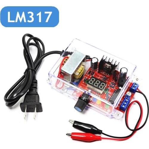 LM317 Adjustable Regulated Voltage 220V to 1.25V-12.5V Step-down Power Supply Module PCB Board Electronic DIY kits