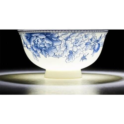 Blue and white porcelain Rice Soup Bowl Chinese Style Ceramic Bowl Mixing Bowl