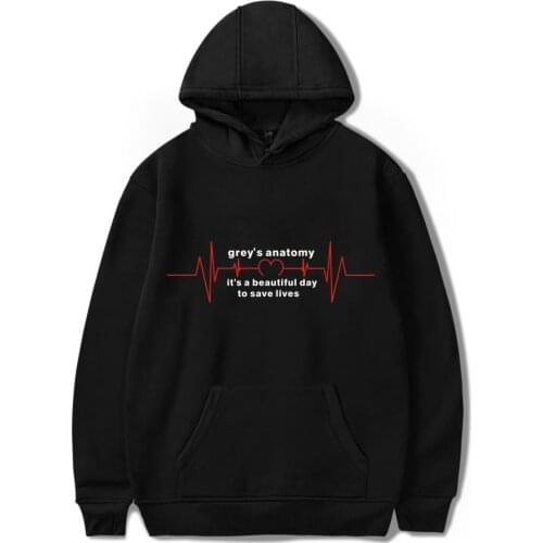 Grays Anatomy Hoodie Unisex Pullover Graphic Print Hoodies Sweatshirt Tumblr Greys Anatomy Gifts Fashion Jacket Coat Plus Size
