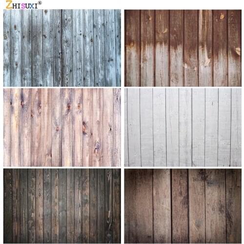 SHENGYONGBAO Vinyl Retro Wooden Floor Children Baby Photography Backdrops For Photo Studio Background Props 21213 MBMB-06