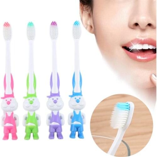 1pc Cartoon Cute Children Toothbrush Safety Soft Hair For Kids Infant Baby Oral Care Cartoon Toothbrushes Chil Oral Clean Tools