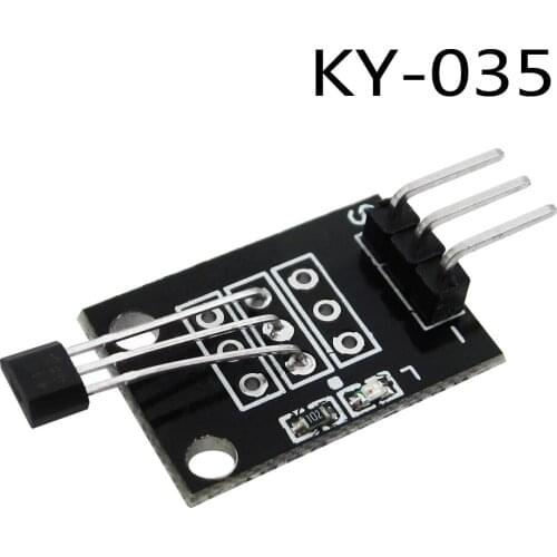 1pcs/lot 3pin KY-035 Class Bihor Analog Hall Magnetic Sensor Module Diy Starter Kit KY035
