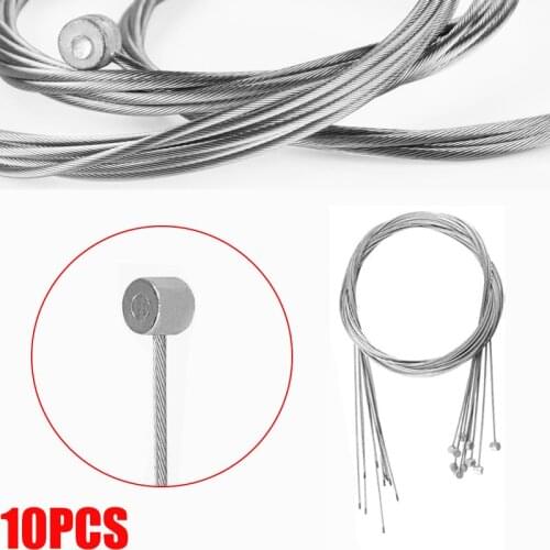 10Pcs 1.75M Brake Inner Lines Hard Cuttable Stainless Steel High-end Core Brake Lines For Speed Control System MTB Road Bike