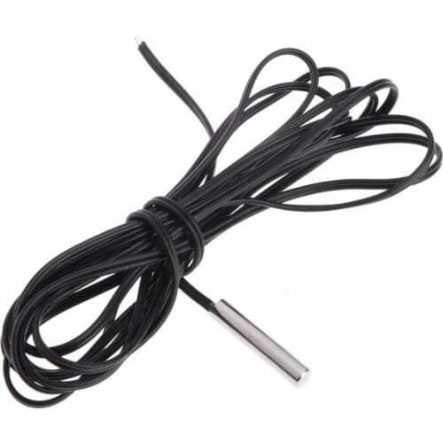 150 cm NTC 10 K Ohm 1% 3435 Thermistor Temperature Sensor Cylinder Probe 1.5 m Wire