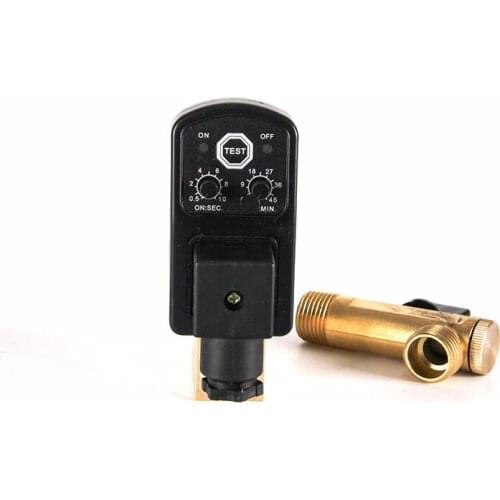 37995909 37995933 Electric Timer Auto Drain Water Valve for Ingersoll Rand Air Compressor 220V 1/4NPT EDV2000