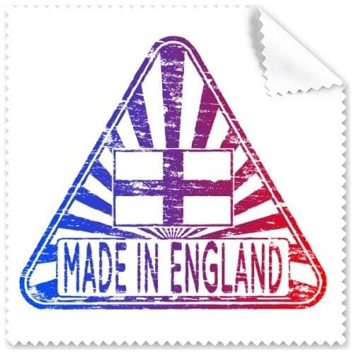 5 Pcs Made In England England Landmark Flag Mark Illustration Pattern Glasses Cloth Cleaning Cloth Phone Screen Cleaner