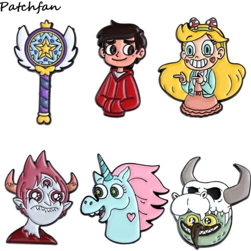 AD854 Enamel Pins Cartoon Brooch Charming Cute Brooches Badge for Clothing Dress Kids Pin