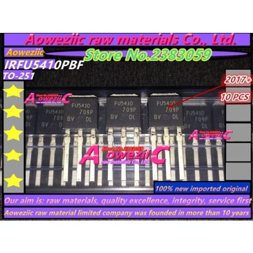 Aoweziic 10PCS 100% new imported original IRFU5410PBF IRFU5410 FU5410 TO-251 Field Effect Transistor 100V 13A