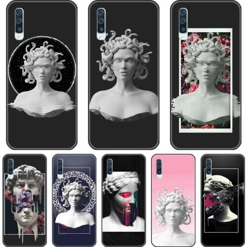 Phone Case For Samsung Galaxy A40 A30 A20 A10 Silicone Medusa Art David Statue Back Cover For Samsung Galaxy A50 A60 A70 A80