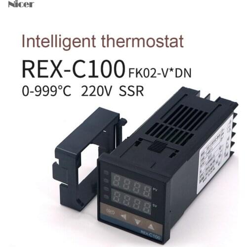 REX-C100 Digital PID Temperature Controller Thermostat SSR Output Intelligent Adjustable Universal Input Relay Output