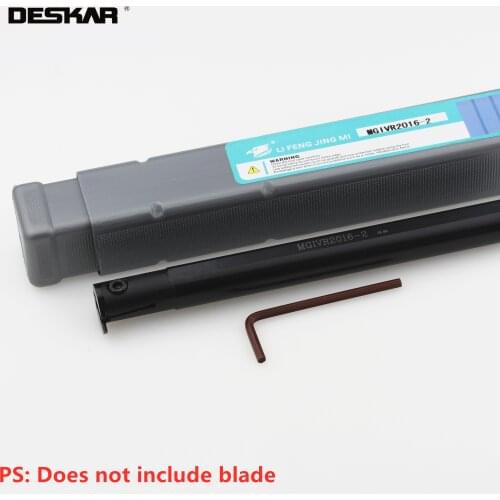 1PC DESKAR MGIVR2016 MGIVL2016 1.5mm 2mm 2.5mm Grooving Tools Holder CNC Lathe Cutter MGMN Groove Blades Tool Arbor