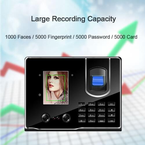 Eseye Attendance System Facial Recognition Time Attendance Fingerprint USB Time Clock Recorder Employee Machine For Company