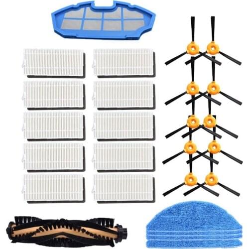 Hepa Filter Roll Brush Primary Filter Mop for Ecovacs Deebot N79S N79 for CONGA EXCELLENCE 990 Brush Cover