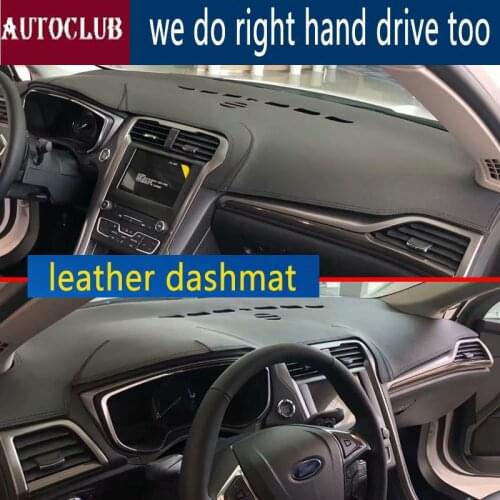 For Ford Fusion Mondeo Mk V 2014-2018 Leather Dashmat Dashboard Cover Car Pad Dash Mat SunShade Carpet Cover 2015 2016 2017
