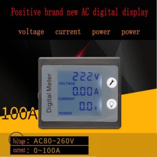 AC Digital Display Multi-Function Voltage And Current Meter Power Electrician Instrument Multimeter