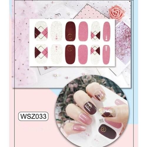 Nails Art Manicure Back Glue Decals Decorations Nail Stickers For Nails Tips Beauty 3D bronzing nail sticker