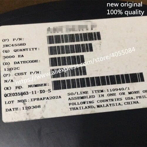 20PCS new Dual operational amplifier JRC4558 4558 SOP-8 Fully compatible with ne4558 sa4558 se4558 rc4558 rm4558 rv4558 pin