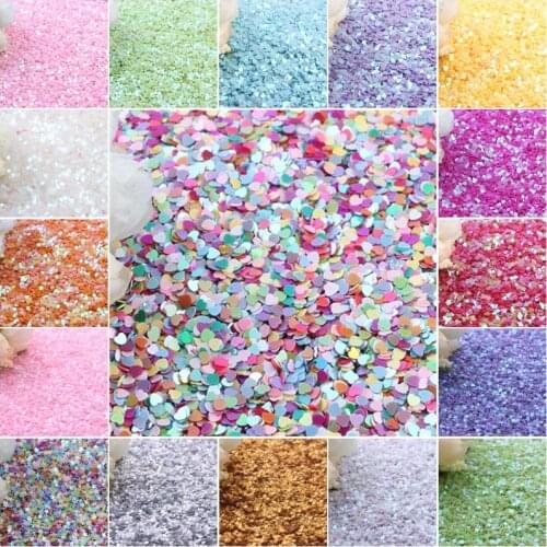 3mm Sequins PVC Flat Star Heart Loose Sequin Paillettes Nail Art Sewing Craft DIY Scrapbooking Confetti Glitter 20g