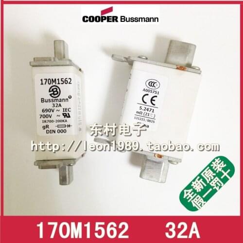 [SA]US Cooper Bussmann Fuses 170M1562 170M1562D 32A 690V fuse--5PCS/LOT