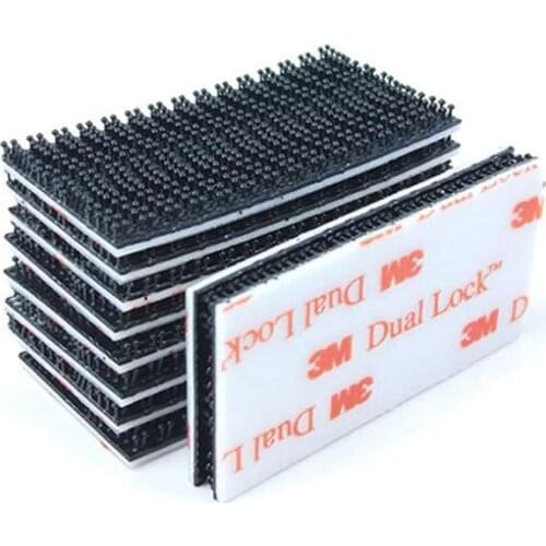 3M Double Lock Black VHB Mushroom Belt Type Buckle Wave Lock Buckle Plastic Fixing Industrial Fasteners 6 Different Sizes