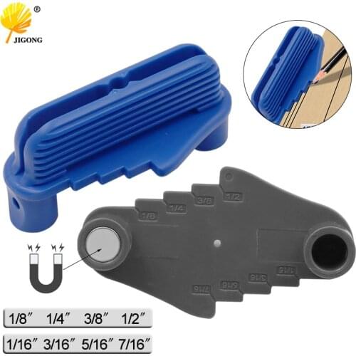 Hand Tools Offset Marking Tool Fits Standard Wooden Pencils Multifunction Woodworking Accessories Center Scriber Woodworking