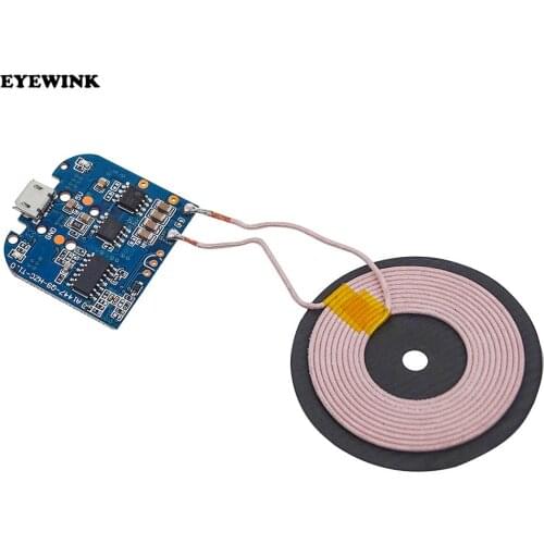 Standard Qi Wireless Charging Transmitter Charger Module For Micro USB Mobile Phone Charger Board DC 5V 10W Diy Electronic