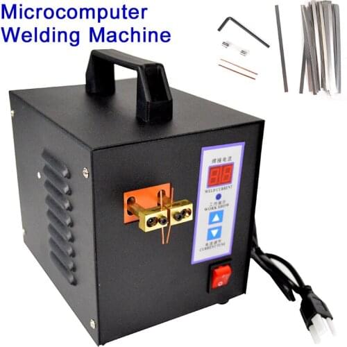 Spot Welder Machine Welding Laptop Battery Button Solder w/ 200pcs Nickel Plate